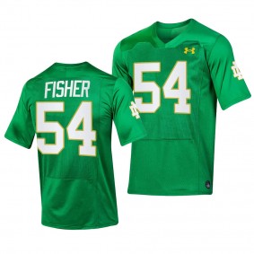 Blake Fisher Notre Dame Fighting Irish 2023 Replica Football Jersey Women Green #54 Female Uniform