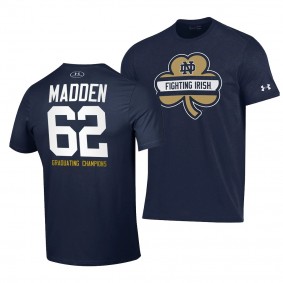 Notre Dame Fighting Irish Cain Madden 2021 Shamrock Series 62 Navy T-Shirt
