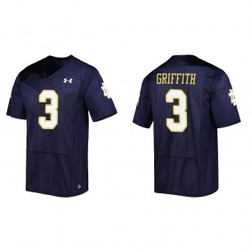 Houston Griffith Notre Dame Fighting Irish Under Armour Replica Football Jersey Navy