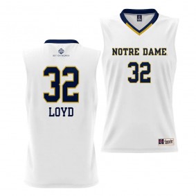 Notre Dame Fighting Irish Jewell Loyd White #32 Women's Basketball Jersey Alumni Unisex