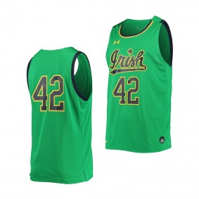 Notre Dame Fighting Irish Jersey Green College Basketball Uniform