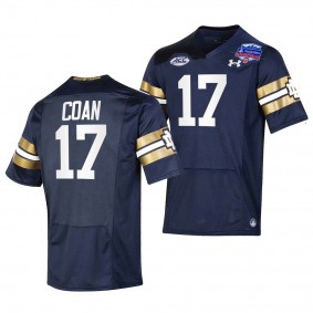 Notre Dame Fighting Irish Jack Coan 2022 Fiesta Bowl Jersey #17 Navy College Football Playoff Uniform