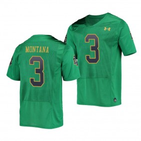 Notre Dame Fighting Irish Joe Montana #3 Jersey College Football Replica Jersey - Green