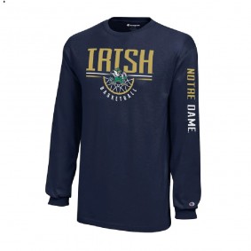 Notre Dame Fighting Irish 2021 March Madness Navy Long Sleeve T-Shirt Champion