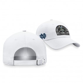 Notre Dame Fighting Irish 2022 NCAA Baseball Super Regional Champs Adjustable Hat White