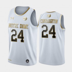 Pat Connaughton #24 Notre Dame Fighting Irish White 2020 Golden Edition Limited Jersey - College Basketball