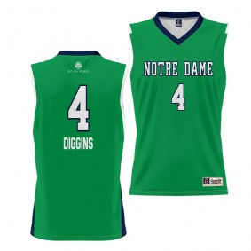 Notre Dame Fighting Irish Skylar Diggins Green #4 Women's Basketball Jersey Alumni Unisex