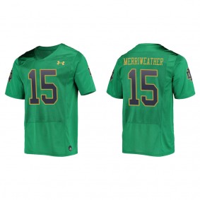Tobias Merriweather Notre Dame Fighting Irish Replica College Football Jersey Green