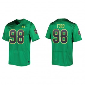 Tyson Ford Notre Dame Fighting Irish Under Armour Replica Football Jersey Green
